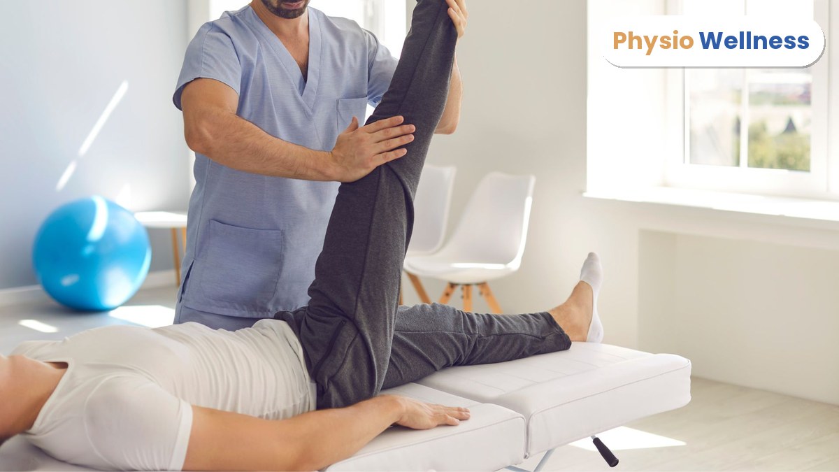 Physiotherapist guiding a patient through mobility and strengthening after a car accident
